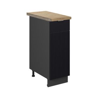 Vicco Armario De Farmacia Fame-line, Rayas Negras, 30 Cm, Et Roble, Vicco