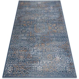 RugsX Rugsx - Alfombra Nain Ornamento, Vintage 7708/51611 Azul / Naranja Blue 80x150 Cm
