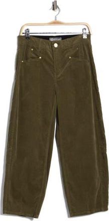 Democracy High Waist Barrel Corduroy Pants in Forest Moss at Nordstrom Rack, Size 16P