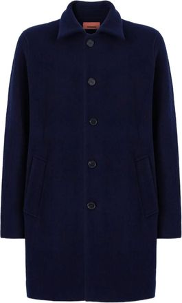 Missoni Caban in lana con motivo a spina di pesce - Blu