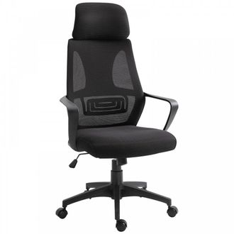 Carter's Vinsetto Mesh Ergonomic Home Office Chair w/ Headrest Black - CARTER | TJ Hughes