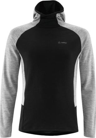 LOEFFLER Hoody Transtex Merino Merinolongsleeve für Herren | schwarz/grau