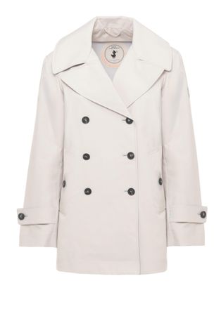 Save The Duck Beige Sofi Double-Breasted Trench Coat