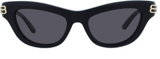 Balenciaga Grey Cat Eye Ladies Sunglasses BB0430S 001 54