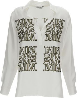 Max Mara White Regular Logo Shirt