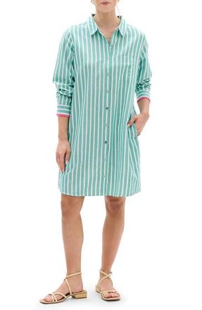 Hatley Julia Stripe Cotton Shirtdress in Arcadia at Nordstrom, Size X-Small
