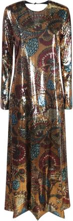 La DoubleJ Dameskleding Jurk Multi Aw 23 - Dames - Maxi kleedjes - Veelkleurig - S - Polyester - Kleedjes