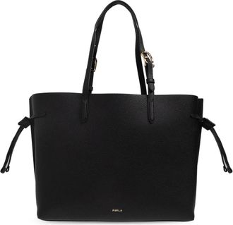 Furla Ava Large Shopper Tas - Dames - Shoppers - Zwart - ONE Size - Leer - Tassen
