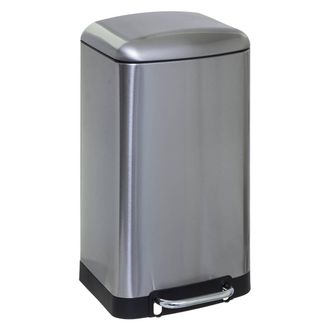 5five Simply Smart Papelera / Cubo De Basura / Contenedor De Residuos Con Pedal De Metal 30 L Ariane Inox