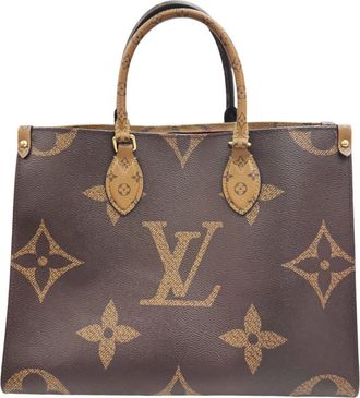 Louis Vuitton Brown Monogram Handbag Tote Bag (Pre-Owned)