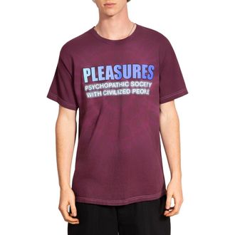 Pleasures Civilized Cotton Graphic T-Shirt in Purple Dye at Nordstrom Rack, Size Medium