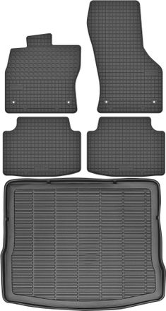 OEM Volkswagen Tiguan Ii Crossover De 2015 (juego) - Alfombrillas De Goma Para Coche + Alfombrilla Para Maletero