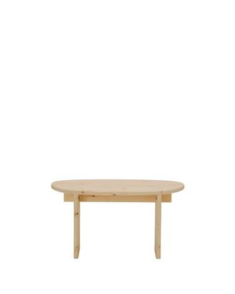Hannun Mesa de centro de madera de abeto en color beige, 70cm