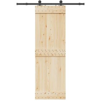 vidaXL Vidaxl - Kit De Herrajes Para Puertas Correderas Acero Negro 152,5 Cm