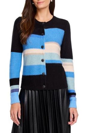 Nic+Zoe Mid Day Mix Cardigan in Blue Multi at Nordstrom Rack, Size Xx-Large