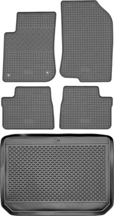 OEM Juego De Alfombrillas De Goma Para Peugeot 2008 Ii Crossover (2013-2020) + Alfombrilla Para El Maletero