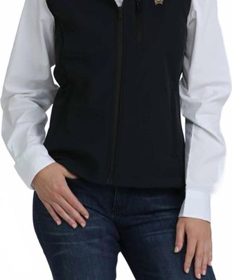 Cinch Womens Windproof Bonded Vest In Black
