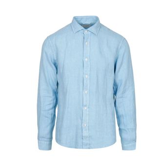 Roy Rogers Heren, Overhemden, Blauw, Maat: S Linnen