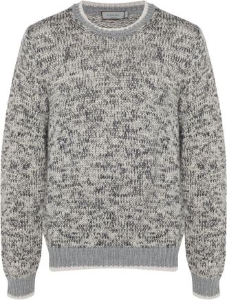 Canali mélange-effect sweater - men - Wool/Polyamide - 54 - Grey