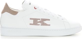 Kiton Sneakers con lacci Bianco-beige Kiton Uomo
