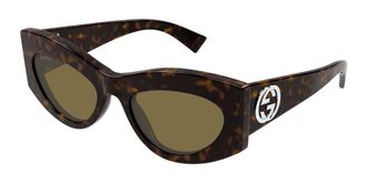 Gucci GG1843S 002 Womens Sunglasses Tortoiseshell Size 53