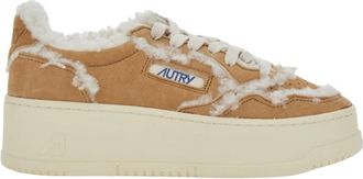 Autry Medalist Low Sneaker - Dames - Sneakers - Beige - 39 EU - Leer - Schoenen
