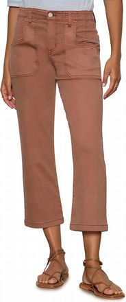 Sanctuary Retreat Cropped Wide Leg Pants In Mud Bath