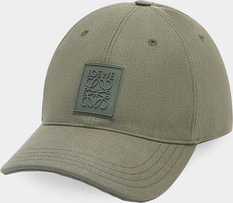 Loewe Men & apos;s Anagram Patch Cotton Baseball Cap