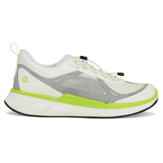 Ecco Ecco Biom 2.2 830874 Textile Mens Fashion Trainers - White Black Lime Punch - Size:UK 10.5-11