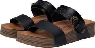Blowfish Womens Marge Sandal In Black Dyecut
