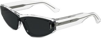 Calvin Klein Grey Irregular Unisex Sunglasses CK24534S 970 54