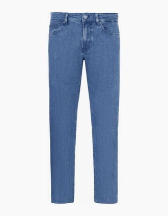 HUGO BOSS Mens Delaware3-1 Slim Fit Blue Jeans
