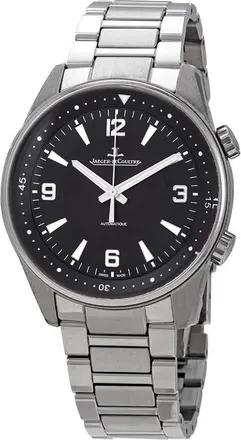Jaeger-LeCoultre Polaris Black Dial Automatic Mens Steel Watch 9008170