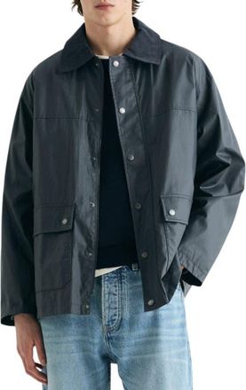 Scalpers Waxed Jacket With Snaps in Darknavy at Nordstrom, Size Xx-Large Eu