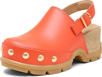 Sorel ROAMN RVT Clog in Crimson Fire/Gum at Nordstrom, Size 10.5