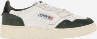 Autry White Green Logo Sneakers