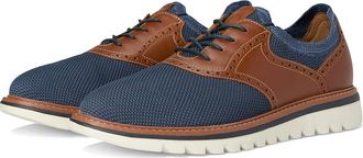 Johnston & Murphy Braydon Knit Saddle Mens Lace-up Boots Navy Knit/Tan Full Grain : 10.5 M (D), Leather