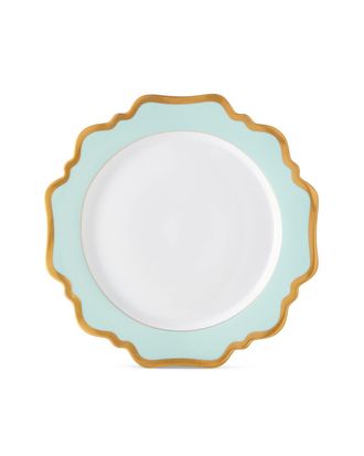 Anna Weatherley Aqua Rimmed Dinner Plate