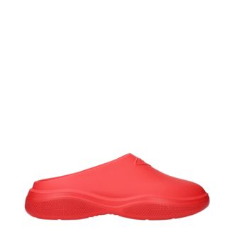 Prada Hausschuhe und Clogs Mellow Herren Gummi Rot