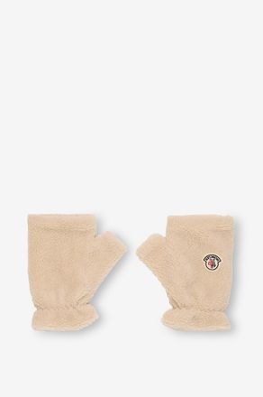 Moncler Fingerlose Handschuhe aus Teddy-Fleece