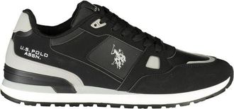 U.S.Polo Association Black Polyurethane Mens Mens Sneaker