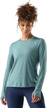 Smartwool Womens Active Ultralite Long-Sleeve Shirt Blue XL