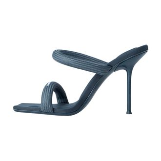 Alexander Wang Alexander Wang, Heeled Mules, female, Gray, Size: 11 US Julie Heeled Sandals