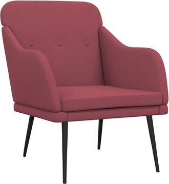 vidaXL Sill&oacute;n De Tela Rojo Tinto 63x76x80 Cm Vidaxl