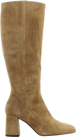 &Aacute;ngel Alarc&oacute;n Dames Cognac Schoenen - Dames - Laarzen met Hak - Bruin - 42 EU - Schoenen