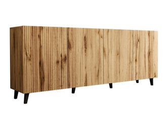Mirjan24 Mobilier1 - Aparador Remeta 100, Roble Wotan, 83x201cm, N&uacute;mero De Puertas: 042cm, Mdf, Aglomerado Laminado