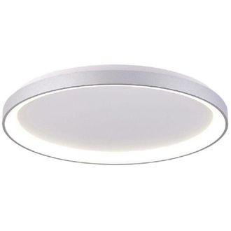 Trade Shop Trade Shop Traesio - Plafoniera Tonda Moderna Led Cct 30 w Luce 3000k 4000k Soffitto Parete 230v 38cm - Silver
