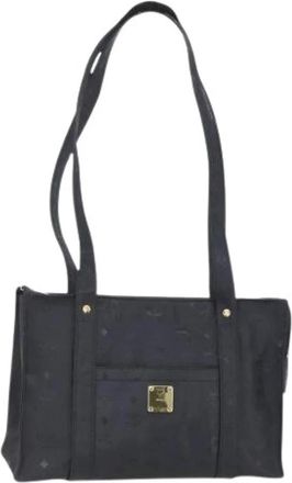 MCM Pre-owned Plastic Schoudertas - Dames - Vintage Shopper - Zwart - ONE Size - Vintage