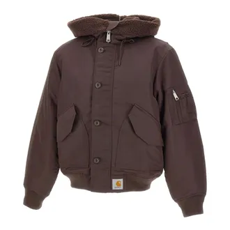 Carhartt Work in Progress Carhartt Wip, Winter Jackets, male, Purple, Size: L Hooded Oltera Bomber