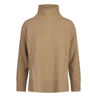KANGRA Lupetto Turtleneck - Dames - Coltruien - Bruin - L - Wol - Truien & Vesten
